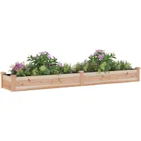 vidaXL Hochbeet mit Einsatz 240x45x25 cm Massivholz Tanne