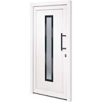 vidaXL Haustür Weiß 98x200 cm PVC