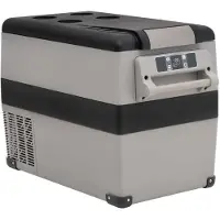 vidaXL Kühlbox mit Tragegriff Grau 35L PP & PE