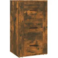 vidaXL Sideboard Räuchereiche 40x33x70 cm Holzwerkstoff