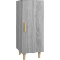 vidaXL Sideboard Grau Sonoma 34,5x34x90 cm Holzwerkstoff