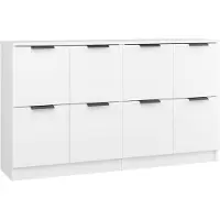 vidaXL Sideboards 2 Stk. Weiß 60x30x70 cm Holzwerkstoff