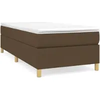 vidaXL Boxspringbettgestell Dunkelbraun 80x200 cm Stoff