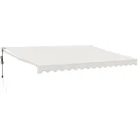 vidaXL Elektrische Markise mit Kurbel Creme 4,5x3 m