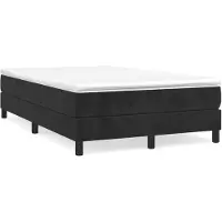vidaXL Boxspringbettgestell Schwarz 120x200 cm Samt
