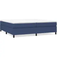 vidaXL Boxspringbettgestell Blau 200x200 cm Stoff