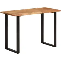 vidaXL Esstisch 110x50x76 cm Massivholz Akazie