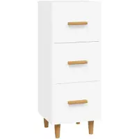 vidaXL Sideboard Weiß 34,5x34x90 cm Holzwerkstoff