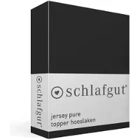 Schlafgut Spannbettlaken "PURE TOPPER in Gr. 90x200, 140x200 oder 180x200 cm, Laken für Topper", aus 100% Bio-Baumwolle, für Matratzen bis 10 cm Höhe, Bettlaken
