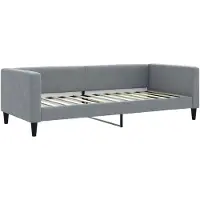 vidaXL Tagesbett Hellgrau 90x200 cm Stoff