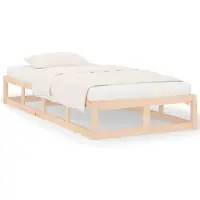 vidaXL Massivholzbett 90x200 cm