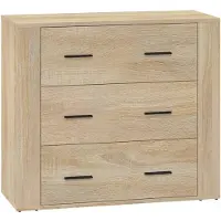 vidaXL Sideboard Sonoma-Eiche 80x33x70 cm Holzwerkstoff