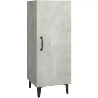 vidaXL Sideboard Betongrau 34,5x34x90 cm Holzwerkstoff