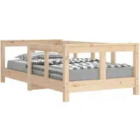 vidaXL Kinderbett 70x140 cm Massivholz Kiefer