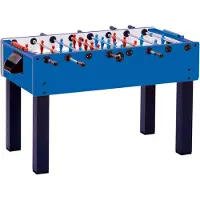Winsport Bandito, Tischfußball Kickertisch "Master-Cup Teleskop Shorty", schwarz / blau, Höhe: 73 cm