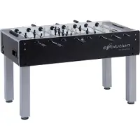 Winsport Garlando, Tischfußball Kickertisch "G-500 Evolution", schwarz / silber, Profistangen (PR)