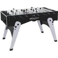 Winsport Garlando, Tischfußball Kickertisch "Foldy Evolution", schwarz / silber, Profistangen (PR)