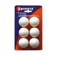 Sponeta , Tischtennisbälle - 6 Stück (* Qualität)
