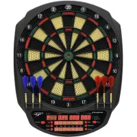 Carromco Elektronik Dartboard Striker-601 3-Loch Abstand Adapter Dartscheibe elektronisch 8 Spieler Softdarts 36 Spielen 585 Variationen