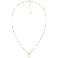 Tommy Hilfiger für Damen. 2780801 Vergoldete Gliederkette aus Edelstahl (OSFA), Lässig, Rostfreier Stahl