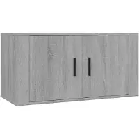 vidaXL TV-Wandschrank Grau Sonoma 80x34,5x40 cm