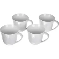 Alessi Kaffeebecher KU White Porzellan 200 ml (Set von 4)