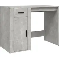 vidaXL Schreibtisch Betongrau 100x49x75 cm Holzwerkstoff