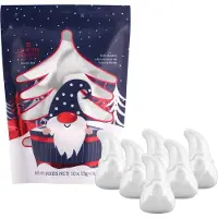 Grace Cole THE LUXURY BATHING Kakao & Vanille Swirl Weihnachtsmann-förmige Sprudelbadebomben Festive Fiz 10x15g
