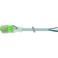 Murr Elektronik M12 Bu ger. mit LED freiem Leitungsende PUR-OB 4x0.34 UL, CSA + schleppk. 5m