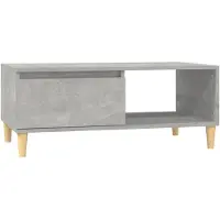 vidaXL Couchtisch Betongrau 90x50x36,5 cm Holzwerkstoff