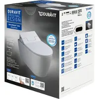 Duravit Wand-WC-Set ME by Starck HygieneFlush rimless SensoWash Slim weiß