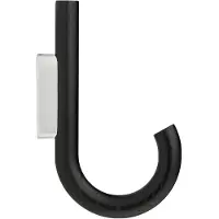 Gejst Hook Kleiderhaken Schwarz Eiche/Chrom - , Holz, Metall