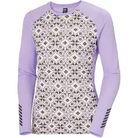 Helly Hansen Lifa Active Graphic Crew, Damen, lila
