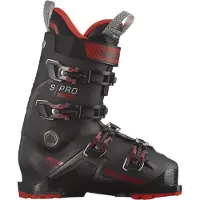Salomon - Skischuhe - S/Pro Hv 100 Gw Black/Red/Beluga für Herren aus Wolle - Größe 26\/26,5 - schwarz