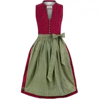 Stockerpoint Dirndl "Bella" in Bordeaux/ Khaki - 38
