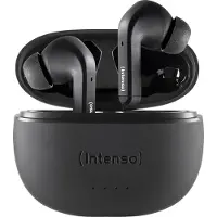 Intenso Black Buds T300A, True Wireless Stereo (TWS), Anrufe/Musik/Sport/Alltag, Kopfhörer, Schwarz