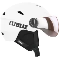Bliz Skihelm Strike Visier Matte White-S