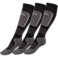 Accezzi Merino 20 Skisocken, 3 paar, schwarz