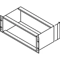 Schroff 19"-Winkel Typ F mit Grifflöchern für Edelstahldichtung - 19"WINKEL 3HE