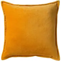 Dutch decor Uni Samt Kissenhülle 'Caith' 50 x 50 cm Mehrere Farben (Farbe : Golden Glow - Gelb)