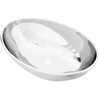 vidaXL Waschbecken 40 x 33 x 13,5 cm Keramik Silber