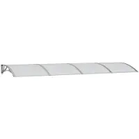 vidaXL Türvordach Grau 350 x 100 cm Polycarbonat