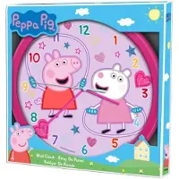 Kids Licensing Wanduhr dunkelrosa 25 cm – Peppa Pig