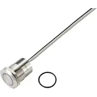 TRU COMPONENTS Sensorkontakt 24 V 0.5 A 1 x Off/On Klikkende Grøn, Rød (Ø) 25 mm IP65 1 stk