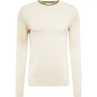 SELECTED MEN Herren Pullover & Cardigans Slhberg Crew Neck Noos - Beige - Größe S