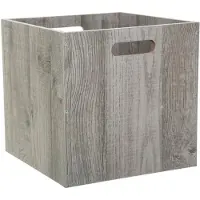 5 Five Heller Schrankkorb aus Holz groß Five - Grau