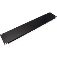 Value 19-Zoll-Blindplatte 2 HE, schwarz