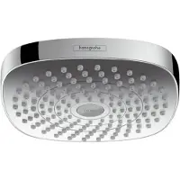 Hansgrohe Croma Select E, Fester Duschkopf, Chrom, Weiß, Zimmerdecke