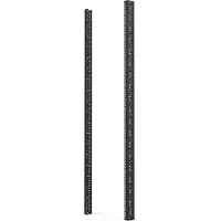 Schroff 19"-Winkelprofil mit Universal-Lochung (EIA), RAL 7021 - WINKELPROFIL 19"42HE 7021(2X)
