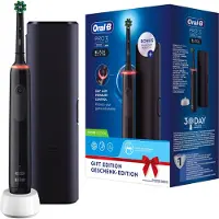 Oral-B PRO3 3500, Erwachsener, Rotierende Zahnbürste, Schwarz, Akku, 1 Stück(e)